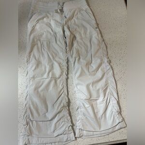 Lululemon white double lined wide leg dance studio pants